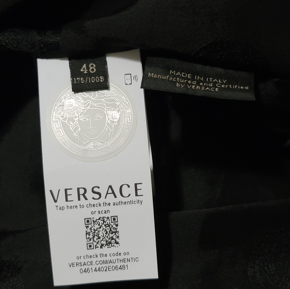Flash sale⚡️Versace Safety pin-embelisshed Leather Blazer - Picture 13 of 13